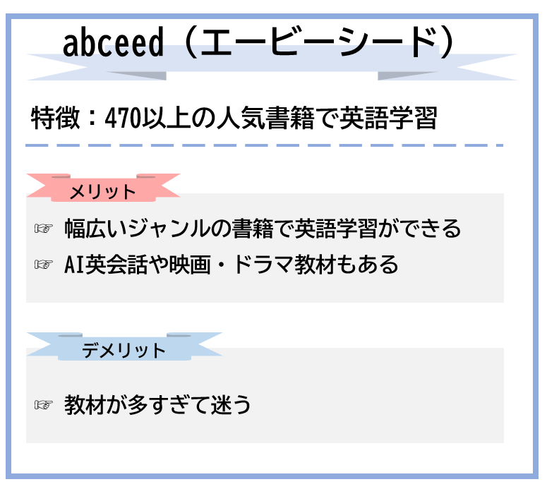abceed(エービーシード)の特徴