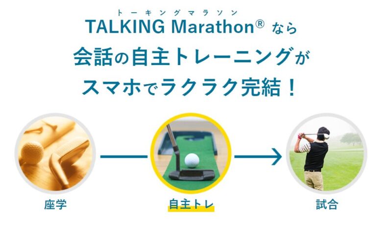 トーキングマラソンのトレーニングをイメージする図解