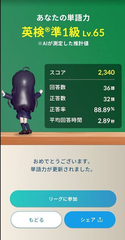 AIによる単語力測定
